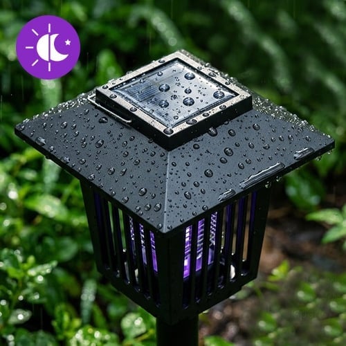 🔥Limited Summer Sale - 50% OFF 🔥Solar Bug Zapper Outdoor Indoor Waterproof Mosquito Killer Lamp