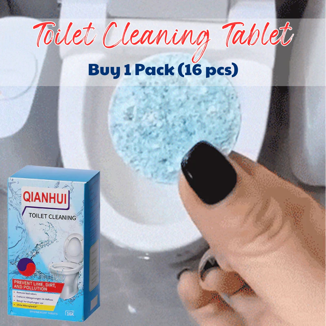 ✨Toilet Cleaning Tablet-Toilet Deodorizer Bathroom Cleaner Tablet😍