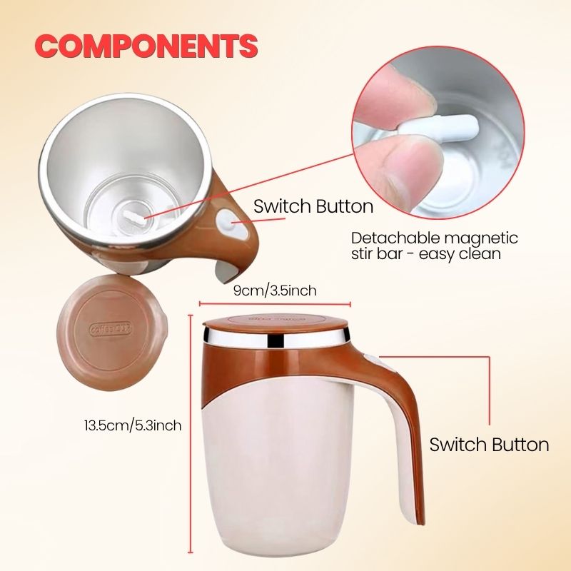 50% OFF TODAY ⏰⚡ AUTO STIRRING MUG ☕️⭐ UPGRADE YOUR ROUTINE