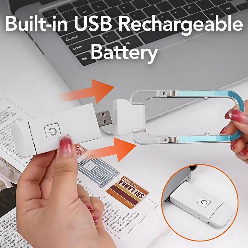 ⚡FLASH SALE !⚡USB Rechargeable LED Book Light – Read Anywhere, Anytime!