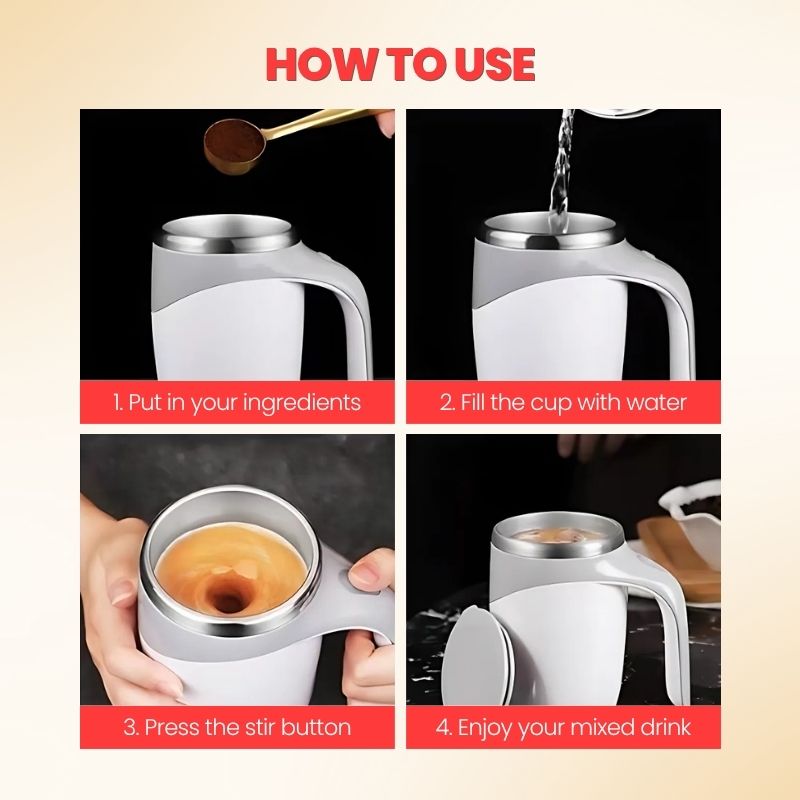 50% OFF TODAY ⏰⚡ AUTO STIRRING MUG ☕️⭐ UPGRADE YOUR ROUTINE