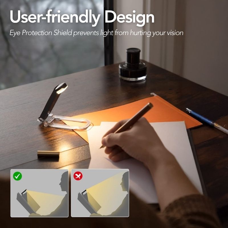 ⚡FLASH SALE !⚡USB Rechargeable LED Book Light – Read Anywhere, Anytime!
