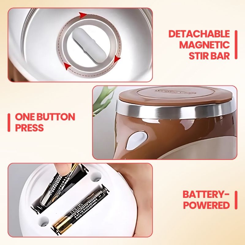 50% OFF TODAY ⏰⚡ AUTO STIRRING MUG ☕️⭐ UPGRADE YOUR ROUTINE
