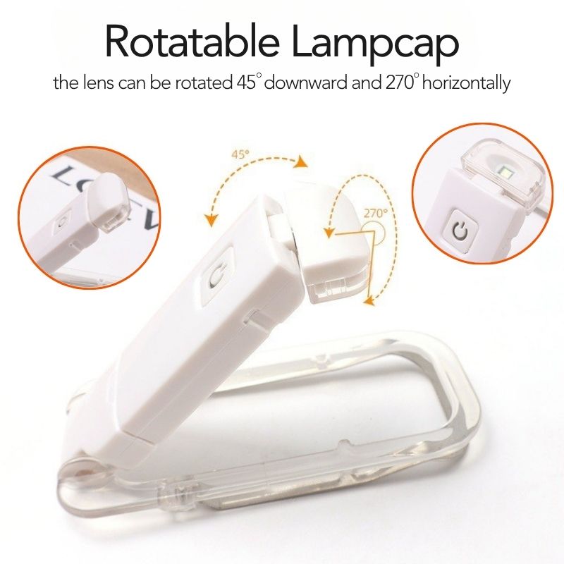 ⚡FLASH SALE !⚡USB Rechargeable LED Book Light – Read Anywhere, Anytime!